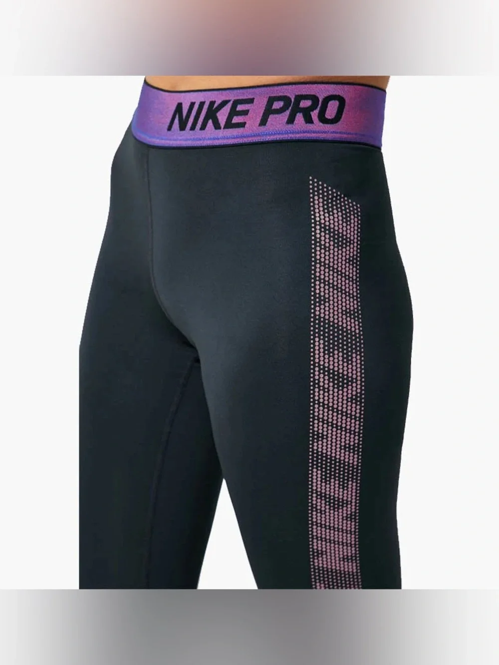 NIKE PRO “NERIEDS” tights & matching quarter zip pullover SET!! Size Medium